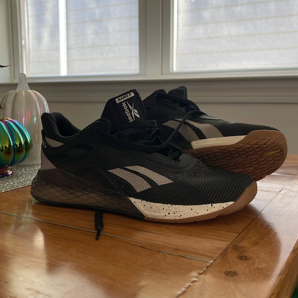 Reebok Black and White Athletic Shoes